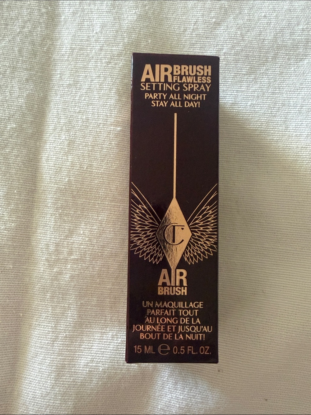 Charlotte Tilbury Airbrush Flawless Setting Spray - Brown & Gold Packaging